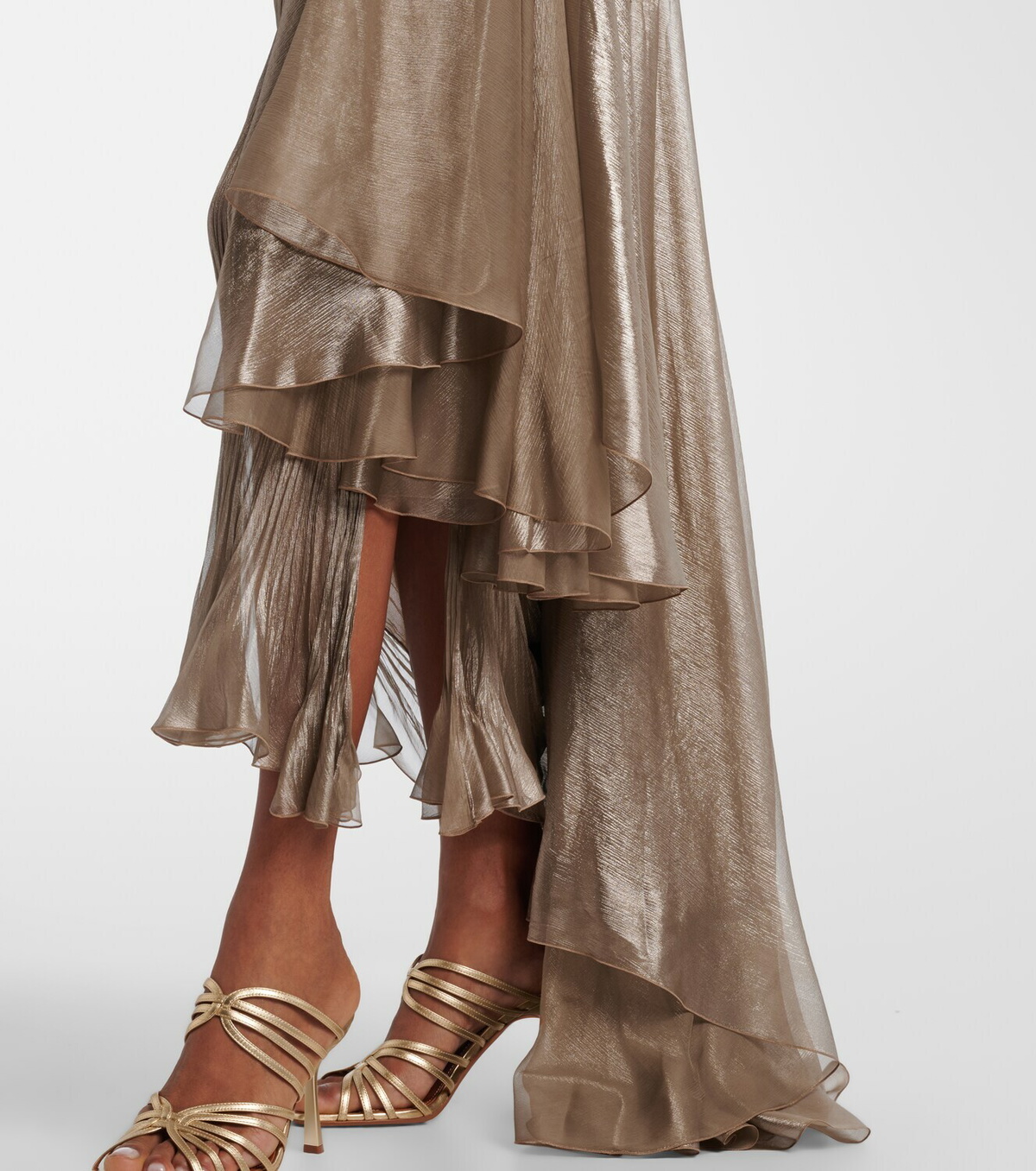 Maria Lucia Hohan Jolie lace-trimmed silk bustier dress