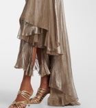 Maria Lucia Hohan Jolie lace-trimmed silk bustier dress