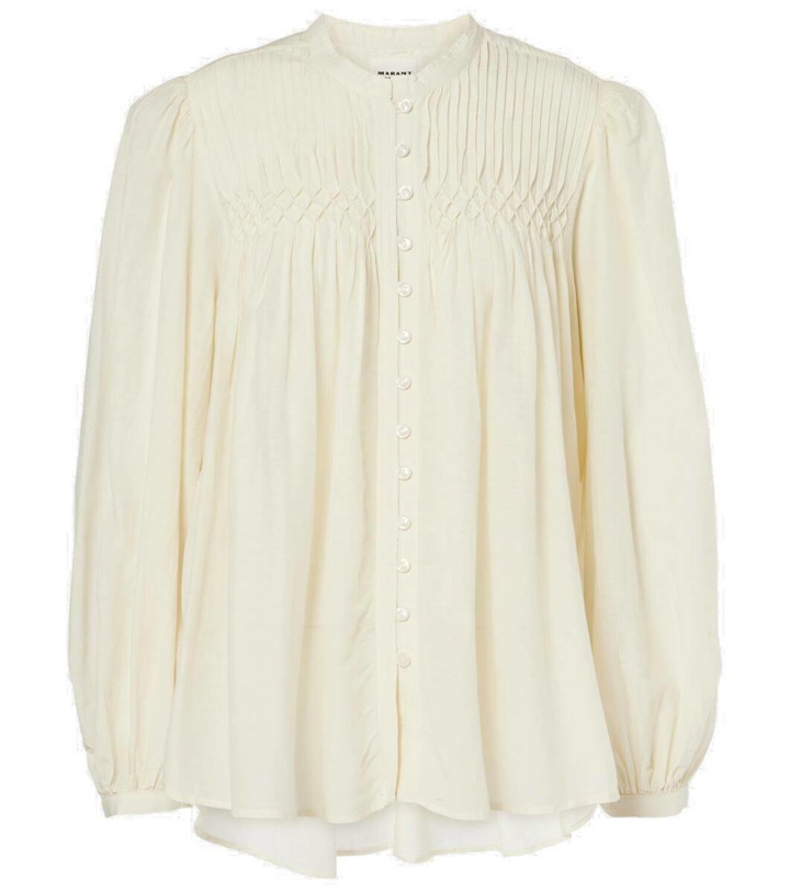 Photo: Marant Etoile Dorothe cotton-blend voile blouse