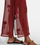 Johanna Ortiz Embroidered cotton mesh kaftan
