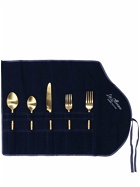 LES OTTOMANS Gold Bamboo Cutlery Set