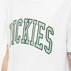 Dickies Men's Aitkin College Logo T-Shirt in White/Apple Mint