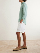 Altea - Samuel Straight-Leg Linen Drawstring Shorts - White