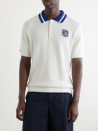 Polo Ralph Lauren - Wimbledon Embroidered Cotton-Knitted Shirt - White