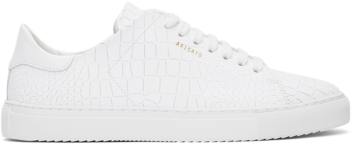 Photo: Axel Arigato White Croc Clean 90 Sneakers