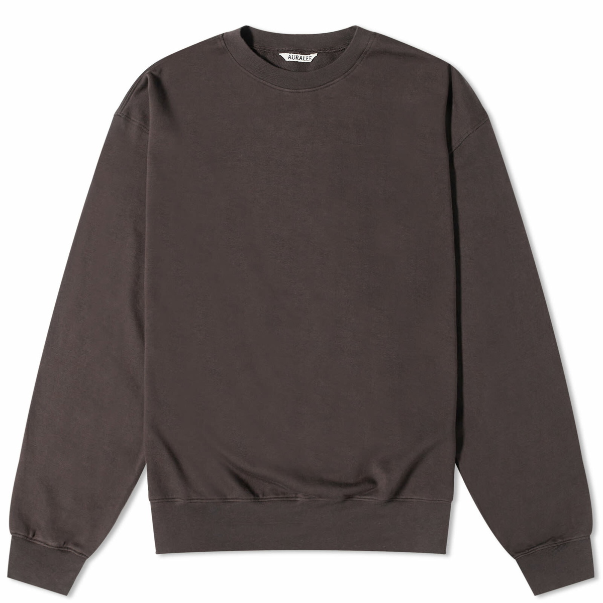 新品 AURALEE HIGH GAUGE SWEAT DARK BROWN Super High Gauge Sweat P/O - Dark Brown