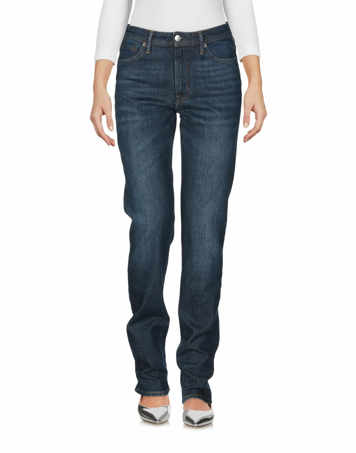 Acne Studios Blå Konst Womens Jeans in Blue