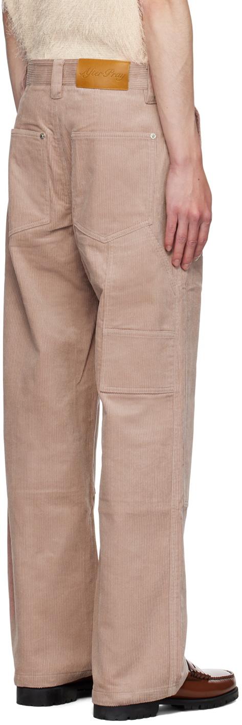 AFTER PRAY Pink Patch Trousers