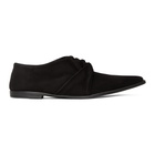 Haider Ackermann Black Suede Knotted Loafers