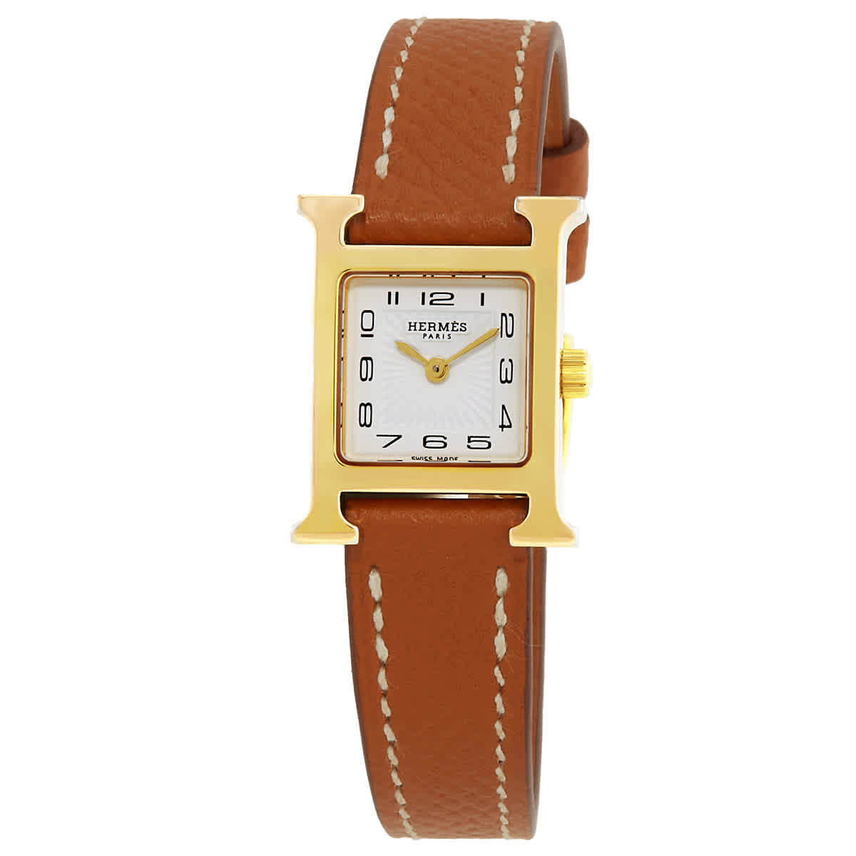 Hermes H Hour Quartz White Dial Ladies Watch 039641WW00