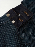 LOEWE - Wide-Leg Embellished Jeans - Blue