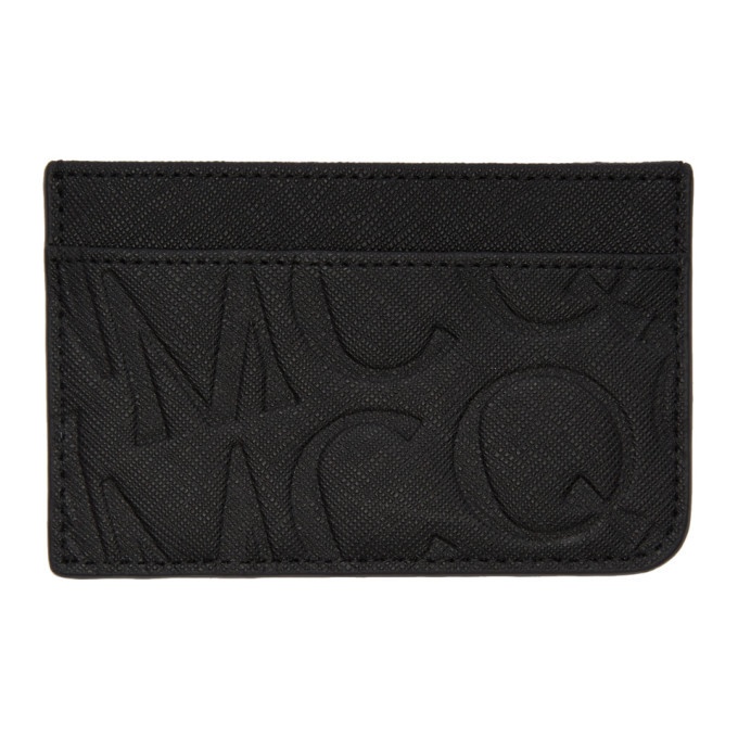 Photo: McQ Alexander McQueen Black Embossed Logo Card Holder