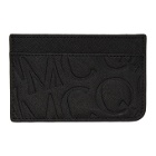 McQ Alexander McQueen Black Embossed Logo Card Holder