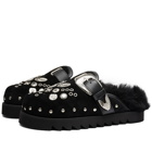 Toga Pulla Women's Faux Fur Mule in Black