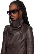 Rick Owens Purple Performa Sunglasses