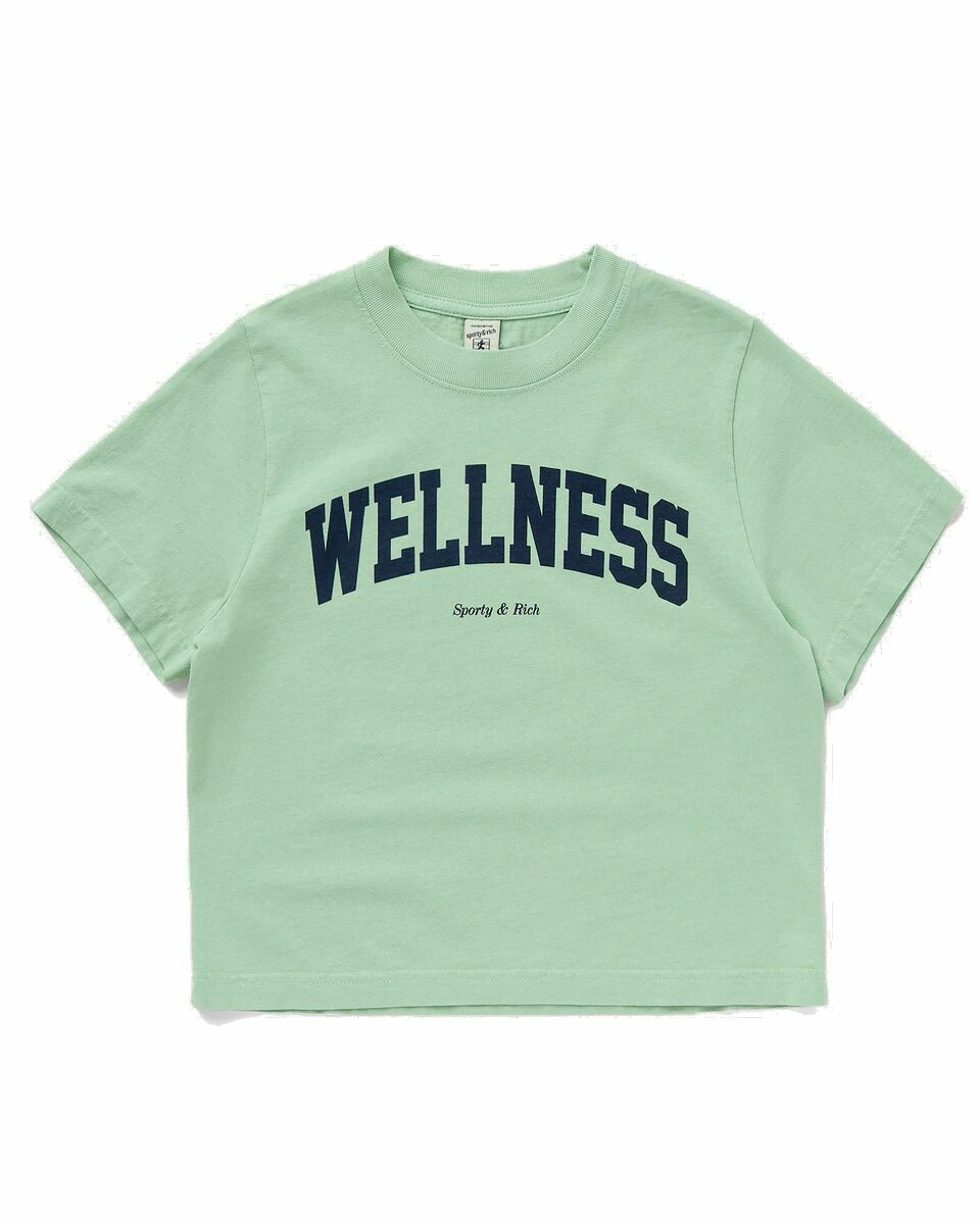 Photo: Sporty & Rich Wellness Ivy Cropped Top Green - Womens - Shortsleeves