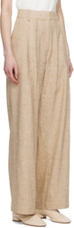 CO Beige Pleated Trousers