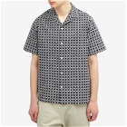 Portuguese Flannel Men's Tile Vacation Shirt in White/Navy