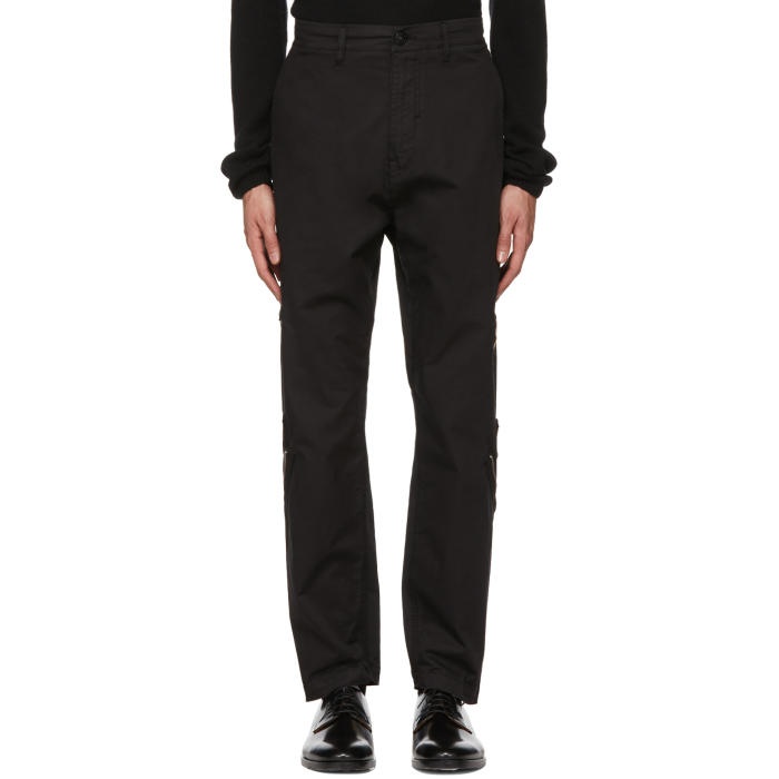 Photo: Stone Island Shadow Project Black Zipped Up Trousers