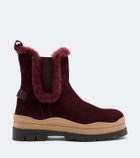 Bogner Arosa shearling-lined suede ankle boots