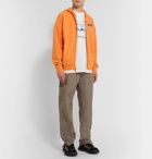 Billionaire Boys Club - Logo-Appliquéd Loopback Cotton-Jersey Zip-Up Hoodie - Orange