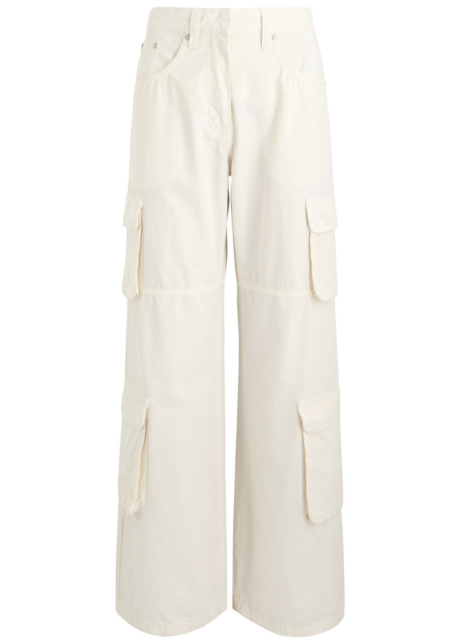 Represent Fender Straight-leg Cargo Jeans Cream