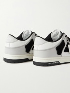 AMIRI - Skel-Top Colour-Block Leather and Suede Sneakers - Gray