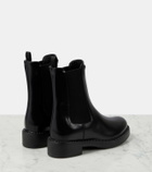 Prada Logo leather ankle boots