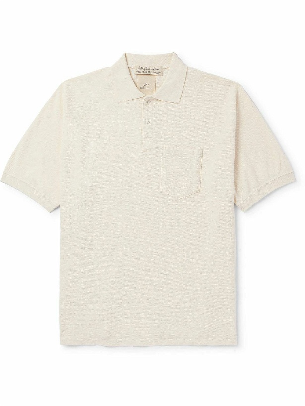 Photo: Remi Relief - Cotton-Piqué Polo Shirt - Neutrals