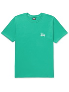 STÜSSY - Logo-Print Cotton-Jersey T-Shirt - Green