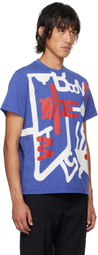 Walter Van Beirendonck Blue Loving An Alien T-shirt