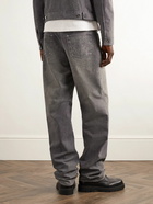 Bottega Veneta - Straight-Leg Printed Nubuck Trousers - Gray