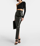 Rick Owens Coated cotton-blend maxi skirt