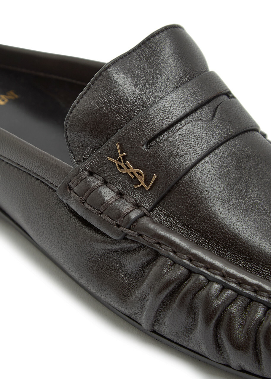 Saint Laurent Le Loafer 15 Leather Loafers Brown