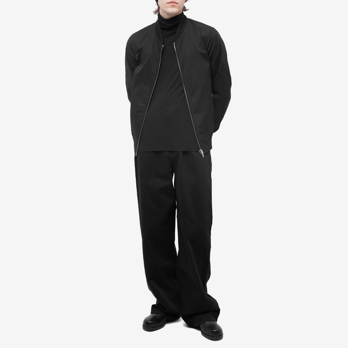 Raf Simons Men's Elastic Waist Skate Trousers in Black Raf Simons