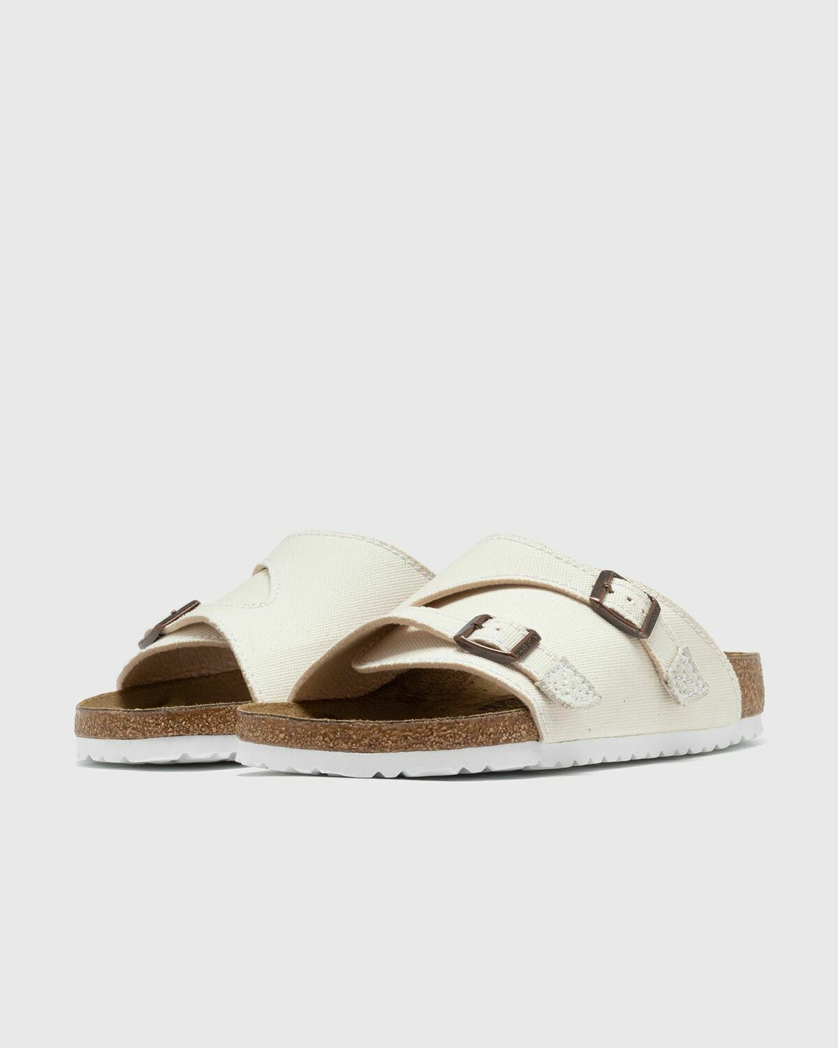 Birkenstock Zürich Canvas Tex White Sandals & Slides Birkenstock