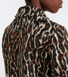 Ganni Leopard-print jacquard jacket