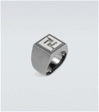 Fendi FF silver-tone ring