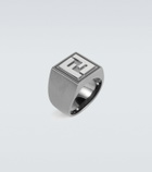 Fendi FF silver-tone ring