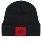 424 Logo Ribbed Beanie