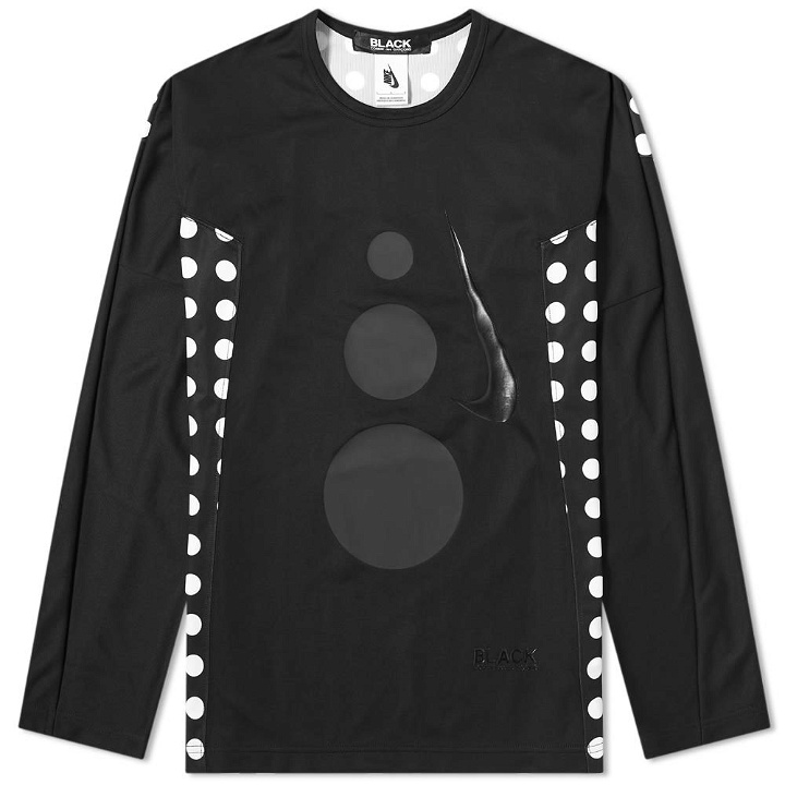 Photo: Comme des Garcons Black x Nike Long Sleeve Double Knit Tee