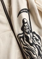 Warren Lotas Serenity Reaper Hooded Cotton Sweatshirt Natural
