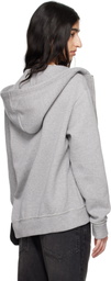 Commission Gray Twisted Zip-Up Hoodie
