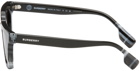 Burberry Black Check Rectangular Sunglasses