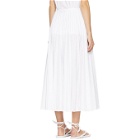 Valentino White Pleated Skirt