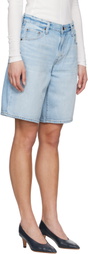 Levi's Blue Baggy Dad Denim Shorts