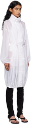 ALAÏA White Soft Nylon Bubble Parka