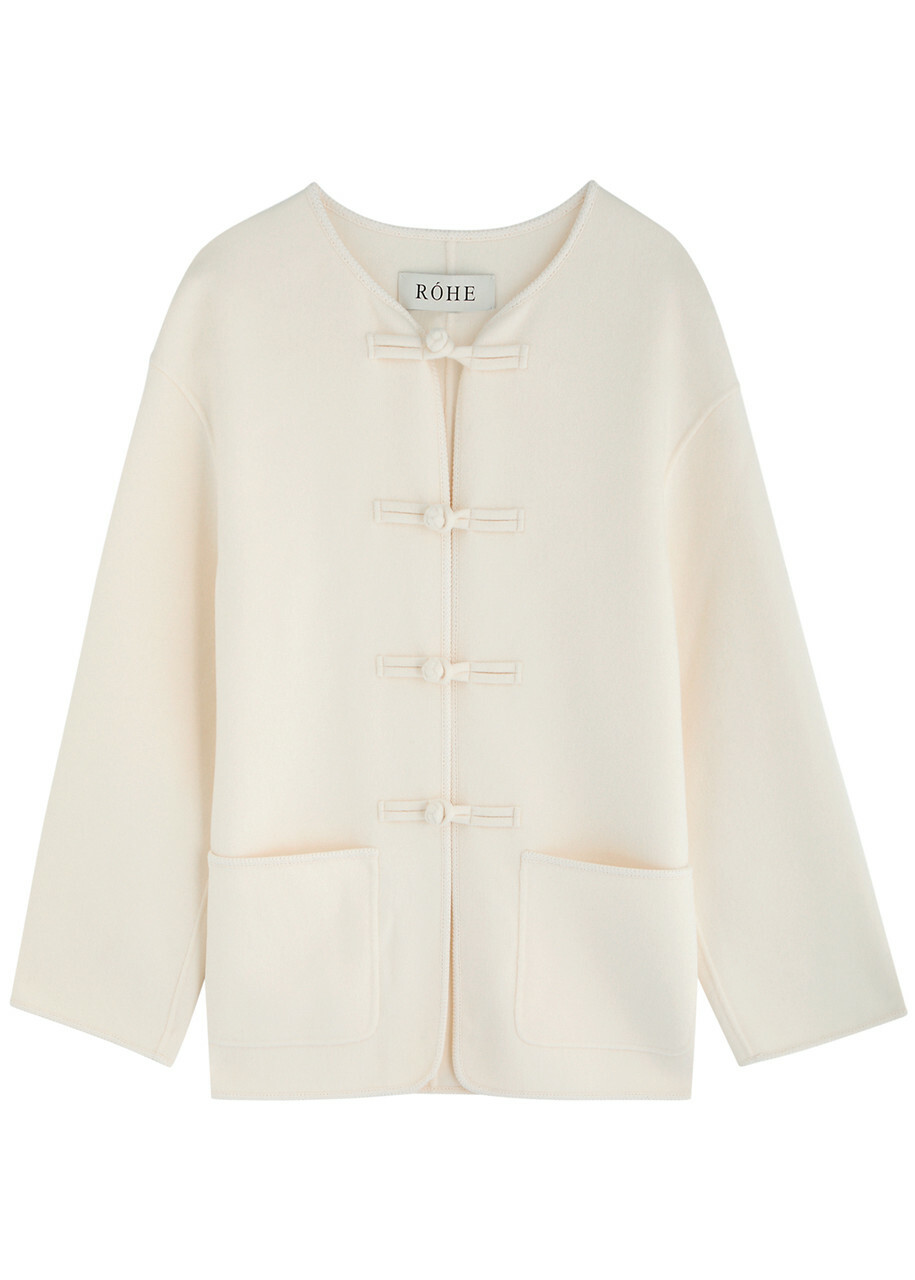 コート ROHE OUTERWEAR (41610132) Rohe Wool Jacket Off White Róhe