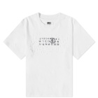 MM6 Maison Margiela Men's Destroyed Logo T-Shirt in White