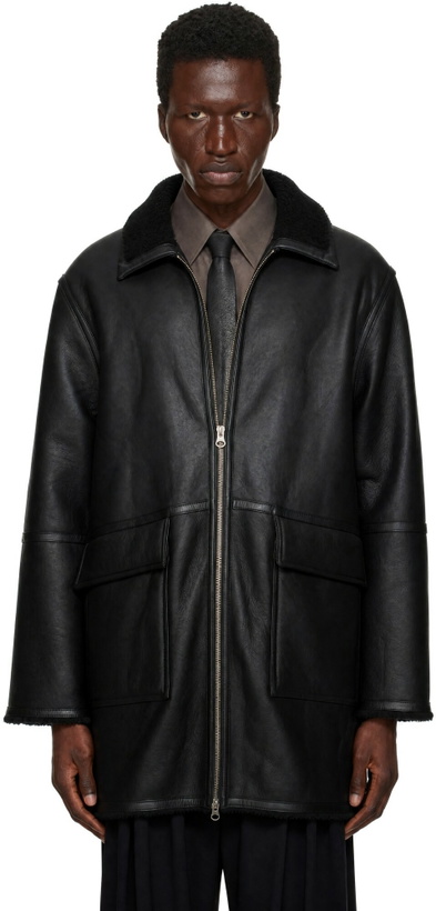 Photo: ANOTHER ASPECT Black Another 1.0 Shearling Jacket